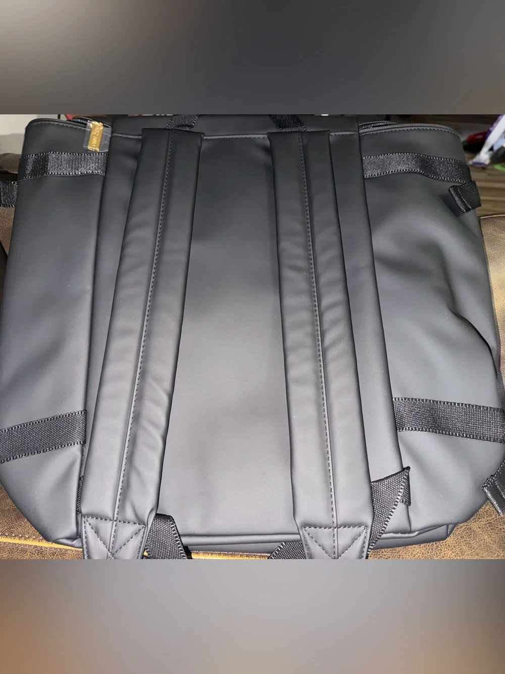 Azzaro Men's Black Waterproof Backpack